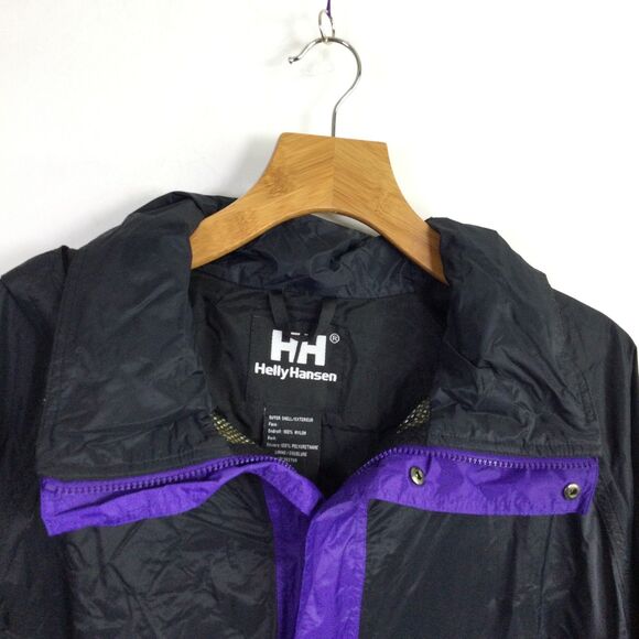 Helly Hansen Mens Waterproof Jacket Breathable Packable Purple Black Size L - Picture 9 of 16